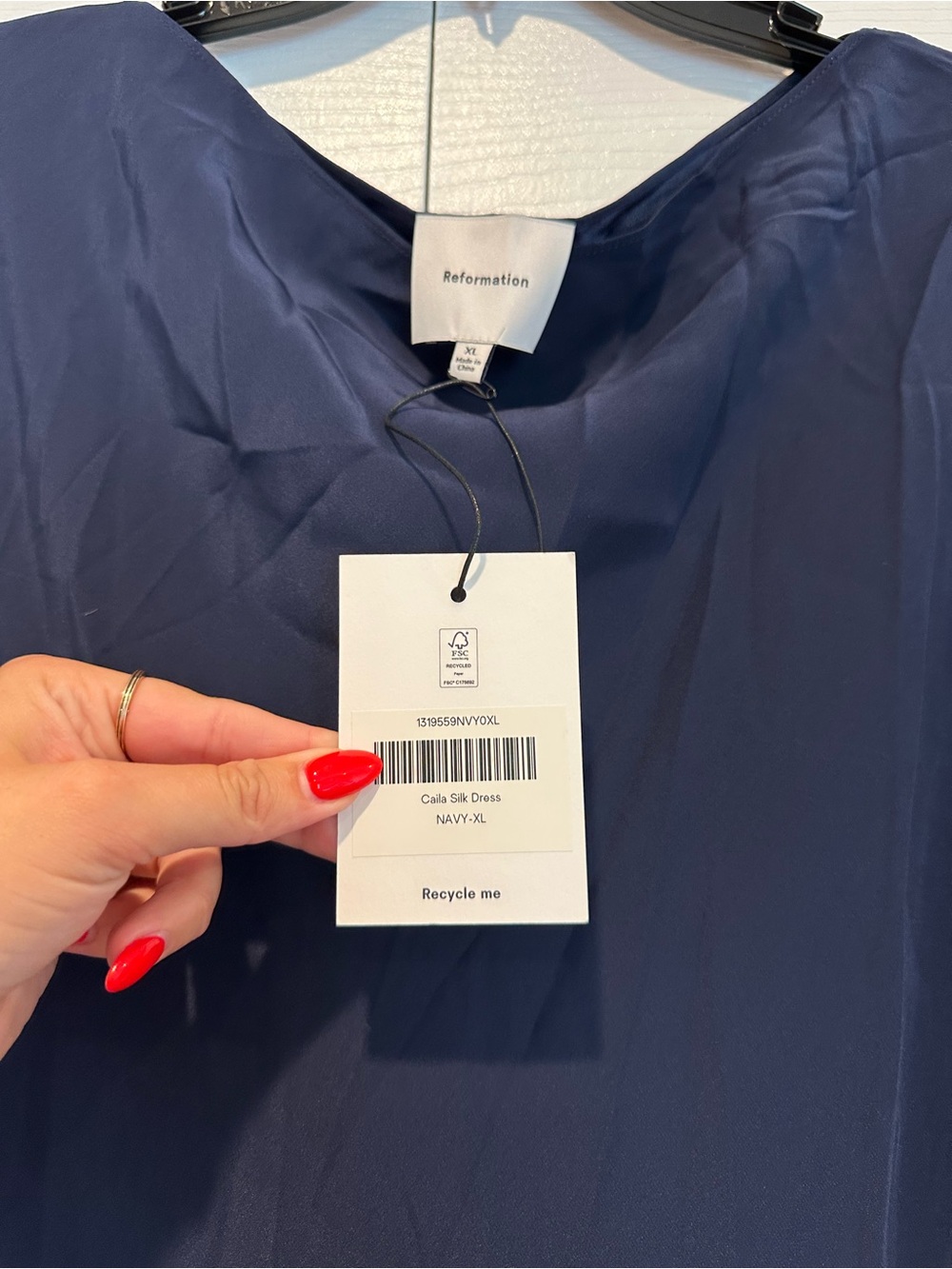 Reformation Caila Silk Dress - Picture 5 of 7